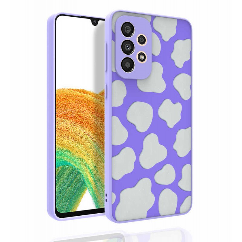 Bal-z Galaxy A33 5G Kılıf Desenli Kamera Korumalı Parlak  Nora Kapak