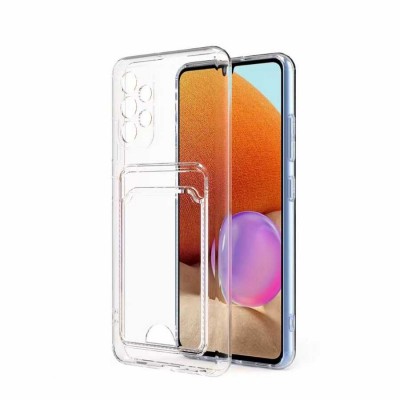 Bal-z Galaxy A33 5G Kılıf Kartlıklı Şeffaf  Setra Clear Silikon Kapak