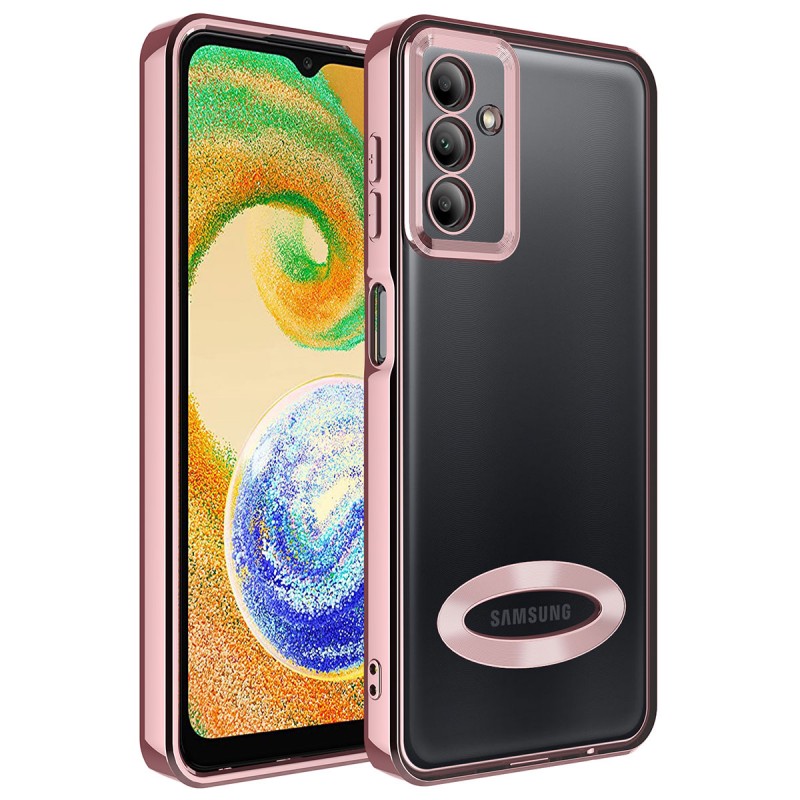 Bal-z Galaxy A34 Kılıf Kamera Korumalı Logo Gösteren  Omega Kapak