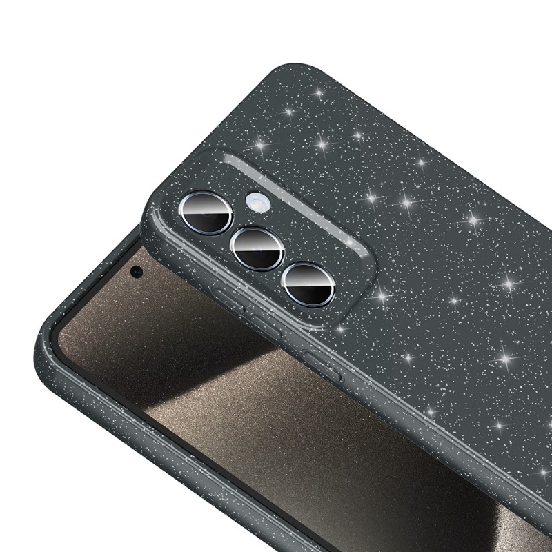 Bal-z Galaxy A35 Kılıf Kamera Korumalı Simli Lüks  Koton Kapak