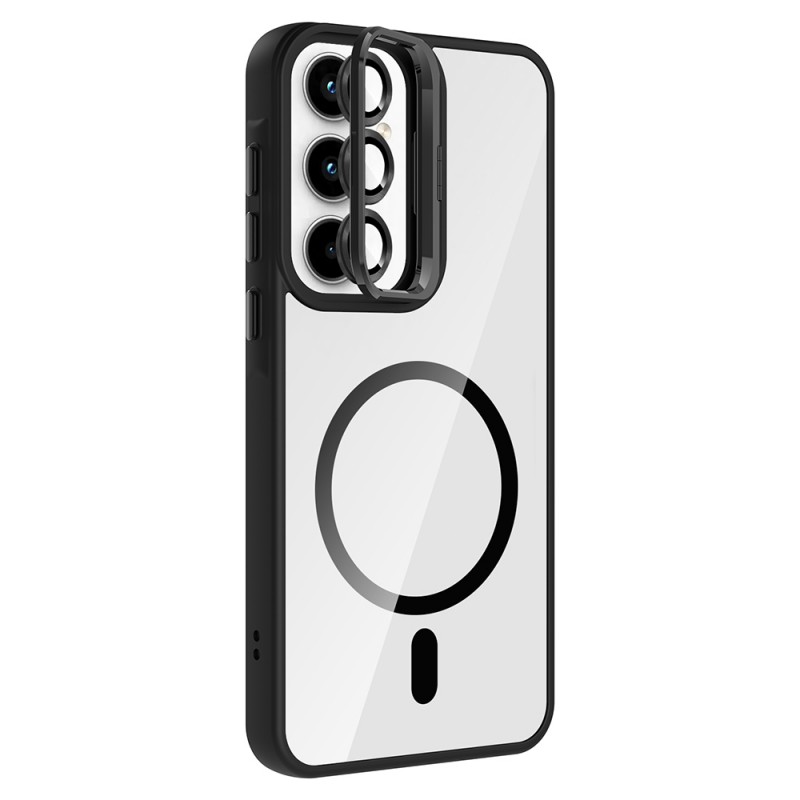 Bal-z Galaxy A35 Kılıf Standlı ve Kamera Lens Hediyeli M-Safe Şarj Özellikli Zore Etro Kapak