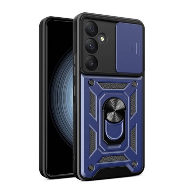 Bal-z Galaxy A35 Kılıf Magnetik Standlı Kamera Korumalı  Sürgülü Vega Kapak