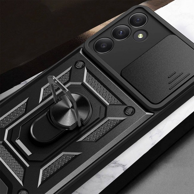 Galaxy A35 Kılıf Magnetik Standlı Kamera Korumalı Zore Sürgülü Vega Kapak Galaxy A35 Kılıf Magnetik Standlı Kamera Korumalı Zore Sürgülü Vega Kapak