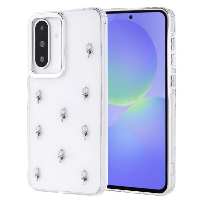 Bal-z Galaxy A36 Kılıf Airbag Tasarımlı Simli Şeffaf Zore Kutup Kapak