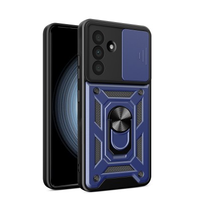 Bal-z Galaxy A36 Kılıf Magnetik Standlı Kamera Korumalı  Sürgülü Vega Kapak