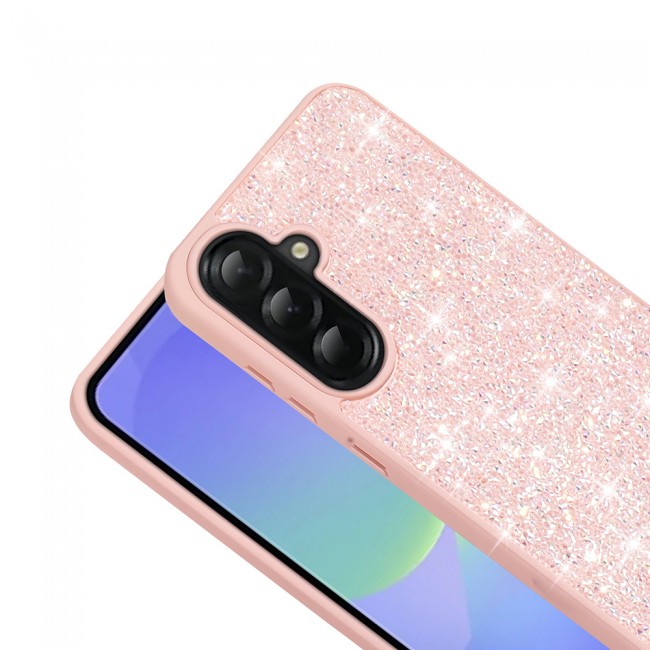 Galaxy A36 Kılıf Parlak Taşlı Tasarım Zore Pırlanta Kapak