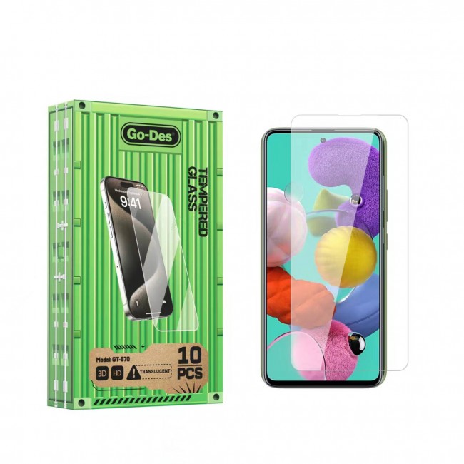 Galaxy A51 Go Des Parmak İzi Bırakmayan 9H Oleofobik Bom Glass Ekran Koruyucu 10'lu Paket Galaxy A51 Go Des Parmak İzi Bırakmayan 9H Oleofobik Bom Glass Ekran Koruyucu 10'lu Paket