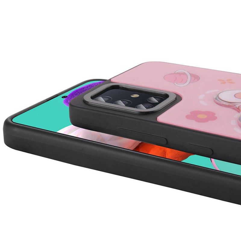 Bal-z Galaxy A51 Kılıf Parlayan Kabartmalı İkonik Figürlü  Amas Silikon Kapak