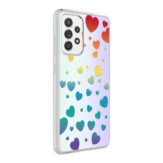 Galaxy A52 Kılıf Zore M-Blue Desenli Kapak Galaxy A52 Kılıf Zore M-Blue Desenli Kapak