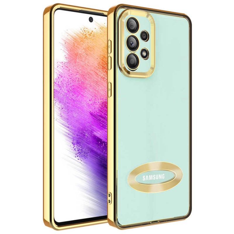 Bal-z Galaxy A53 5G Kılıf Kamera Korumalı Logo Gösteren  Omega Kapak