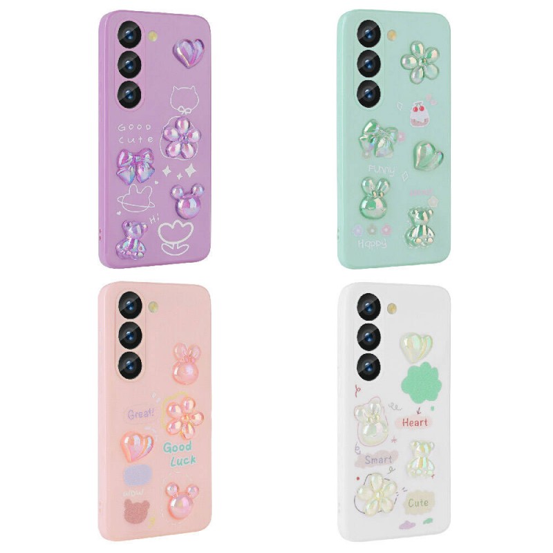 Bal-z Galaxy A54 Kılıf Kabartma Figürlü Parlak  Toys Silikon Kapak