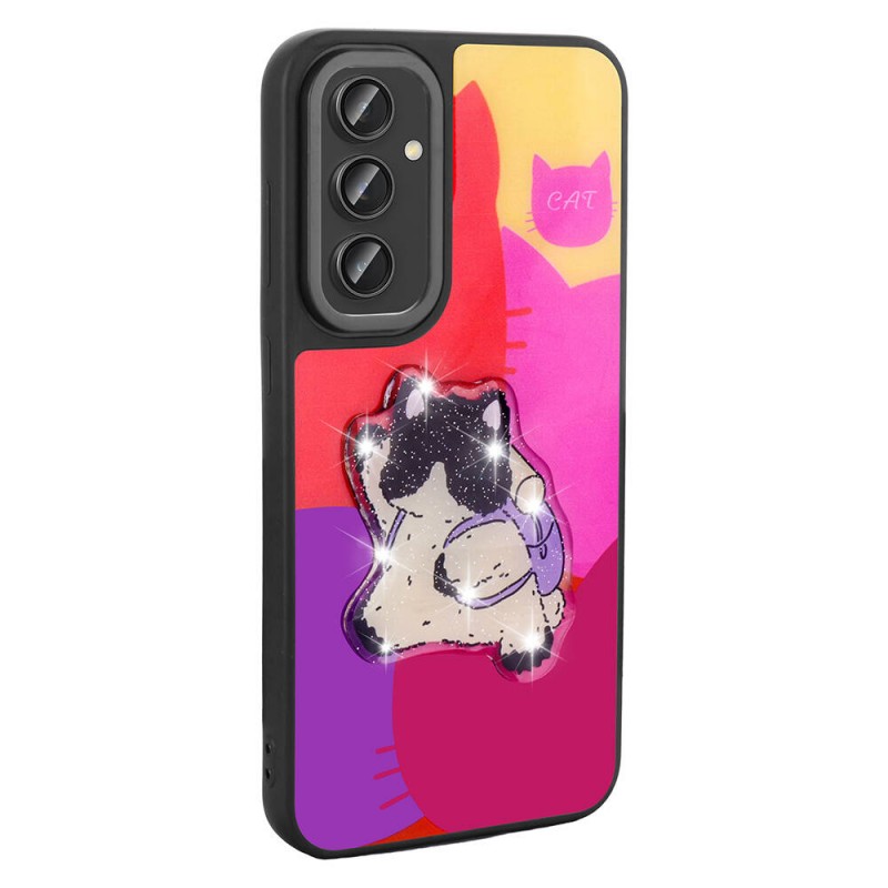 Bal-z Galaxy A54 Kılıf Parlayan Kabartmalı İkonik Figürlü  Amas Silikon Kapak