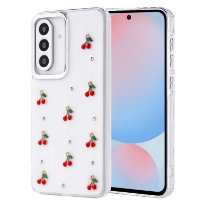 Bal-z Galaxy A56 Kılıf Airbag Tasarımlı Simli Şeffaf Zore Kutup Kapak