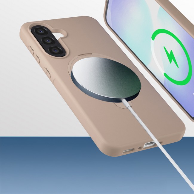Galaxy A56 Kılıf M-safe Şarj Özellikli Standlı Zore Samara Kapak Galaxy A56 Kılıf M-safe Şarj Özellikli Standlı Zore Samara Kapak