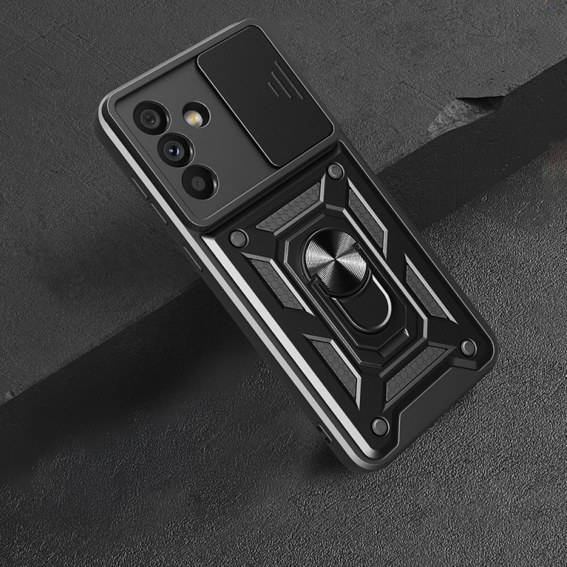 Bal-z Galaxy A56 Kılıf Magnetik Standlı Kamera Korumalı  Sürgülü Vega Kapak