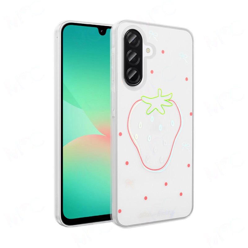 Bal-z Galaxy A56 Kılıf Şeffaf Figürlü Zore Folk Sert Kapak