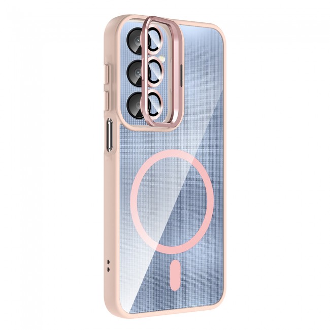 Galaxy A56 Kılıf Standlı ve Kamera Lens Hediyeli Zore Etro Kapak