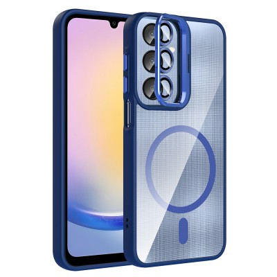 Bal-z Galaxy A56 Kılıf Standlı ve Kamera Lens Hediyeli Zore Etro Kapak