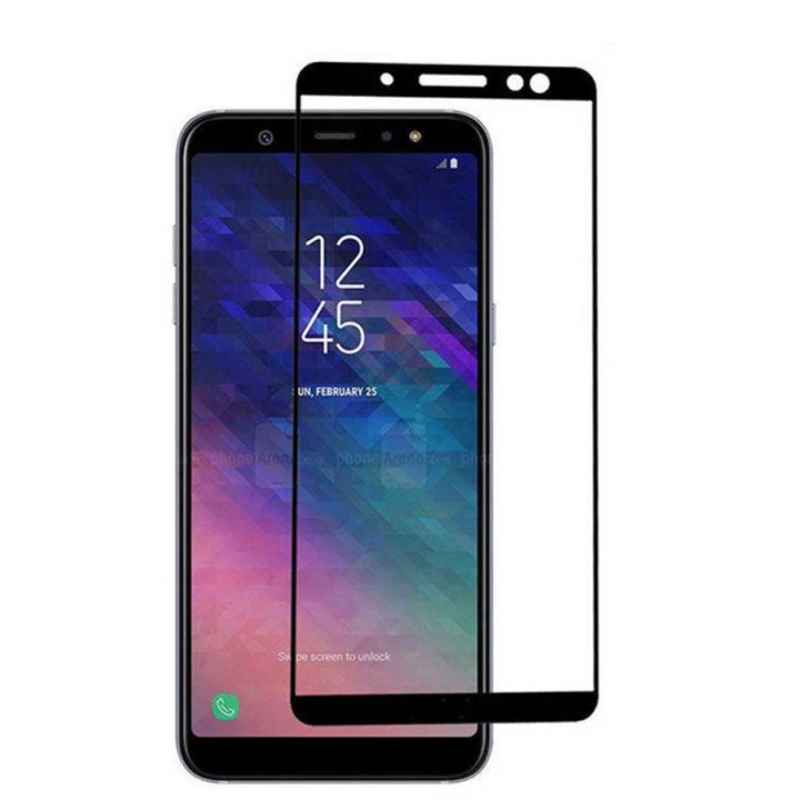 Galaxy A6 2018 Zore Kenarları Kırılmaya Dayanıklı Cam Ekran Koruyucu