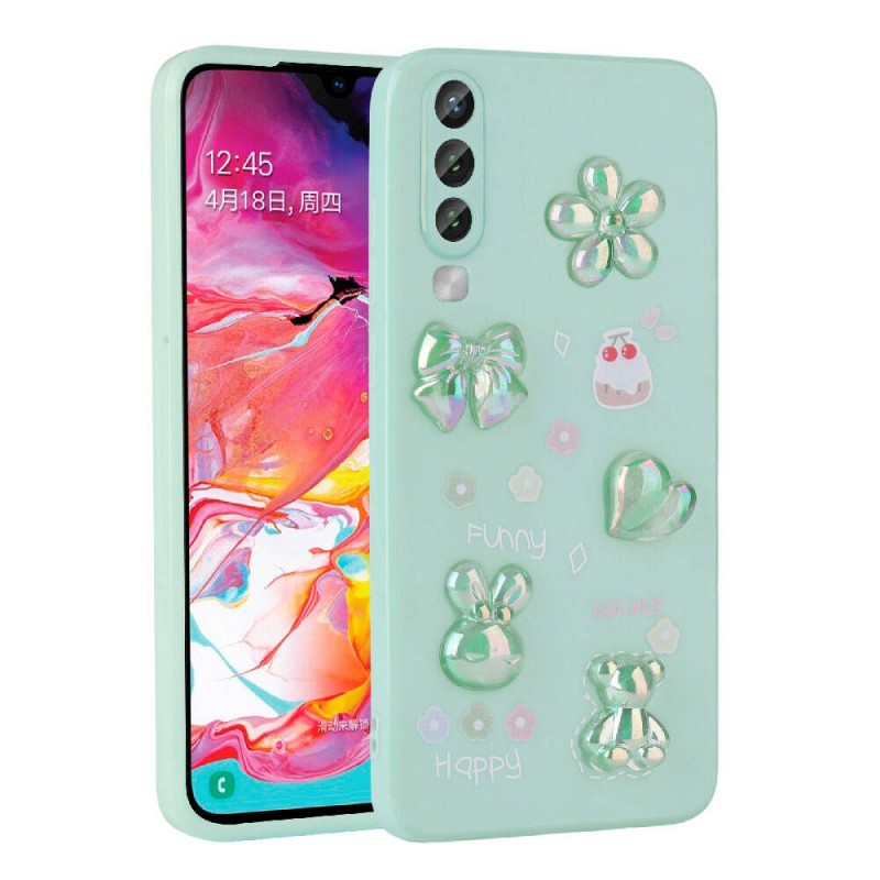 Bal-z Galaxy A70 Kılıf Kabartma Figürlü Parlak  Toys Silikon Kapak