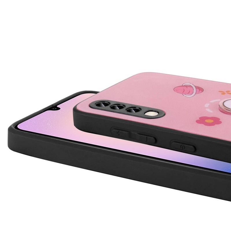 Bal-z Galaxy A70 Kılıf Parlayan Kabartmalı İkonik Figürlü  Amas Silikon Kapak