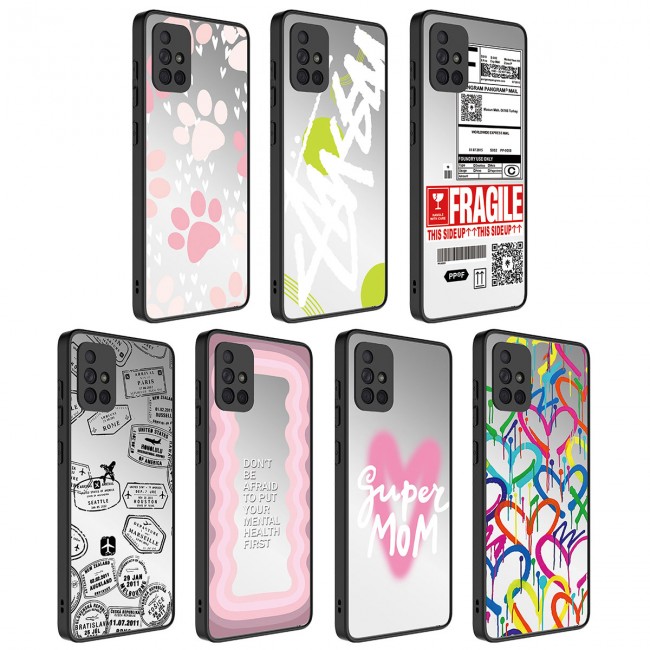 Galaxy A71 Kılıf Aynalı Desenli Kamera Korumalı Parlak Zore Mirror Kapak Galaxy A71 Kılıf Aynalı Desenli Kamera Korumalı Parlak Zore Mirror Kapak
