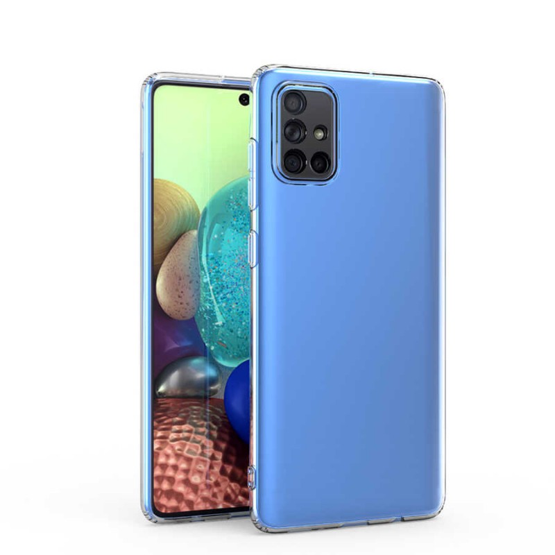 Bal-z Galaxy A71 Kılıf  Kamera Korumalı Süper Silikon Kapak