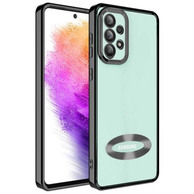 Bal-z Galaxy A73 Kılıf Kamera Korumalı Logo Gösteren  Omega Kapak