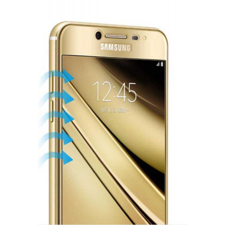 Galaxy J7 Prime Zore Kenarları Kırılmaya Dayanıklı Cam Ekran Koruyucu