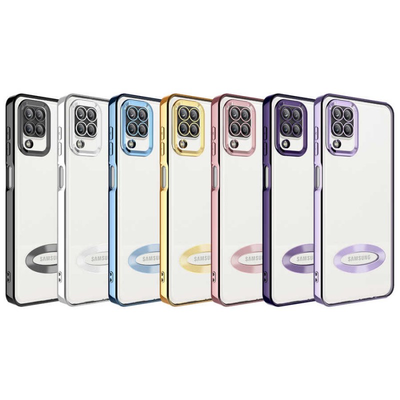 Bal-z Galaxy M12 Kılıf Kamera Korumalı Logo Gösteren  Omega Kapak