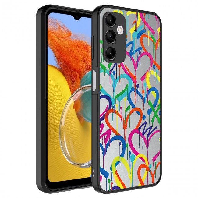 Galaxy M14 Kılıf Aynalı Desenli Kamera Korumalı Parlak Zore Mirror Kapak Galaxy M14 Kılıf Aynalı Desenli Kamera Korumalı Parlak Zore Mirror Kapak