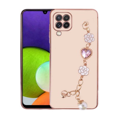 Bal-z Galaxy M22 Kılıf El Tutamaçlı Kamera Korumalı  Taka Silikon Kapak