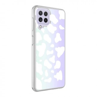 Galaxy M22 Kılıf Zore M-Blue Desenli Kapak Galaxy M22 Kılıf Zore M-Blue Desenli Kapak