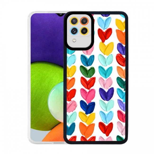 Galaxy M22 Kılıf Zore M-Fit Desenli Kapak Galaxy M22 Kılıf Zore M-Fit Desenli Kapak