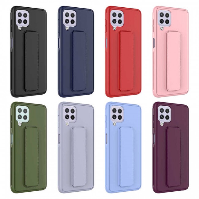 Galaxy M22 Kılıf Zore Qstand Kapak Galaxy M22 Kılıf Zore Qstand Kapak