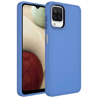 Bal-z Galaxy M32 Kılıf Metal Çerçeve ve Buton Tasarımlı Silikon  Luna Kapak