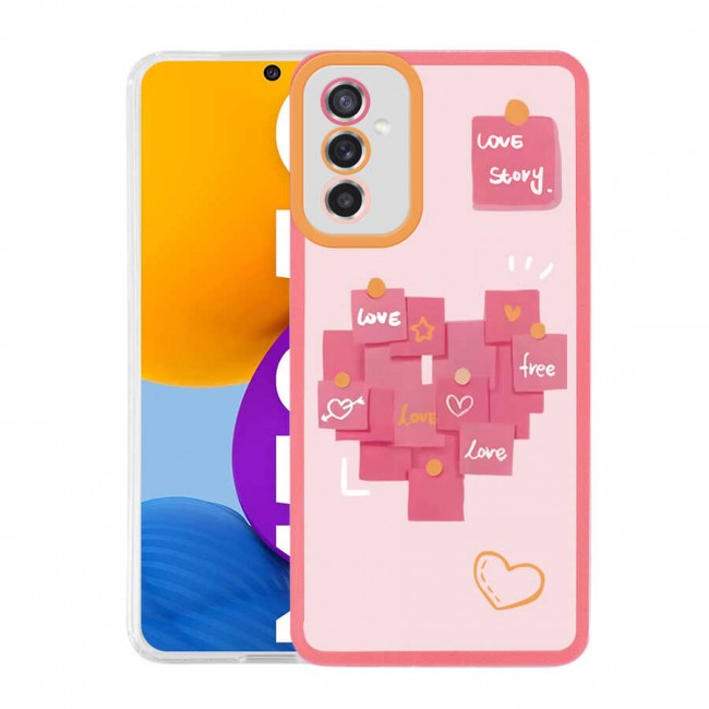 Galaxy M52 Kılıf Zore M-Fit Desenli Kapak Galaxy M52 Kılıf Zore M-Fit Desenli Kapak