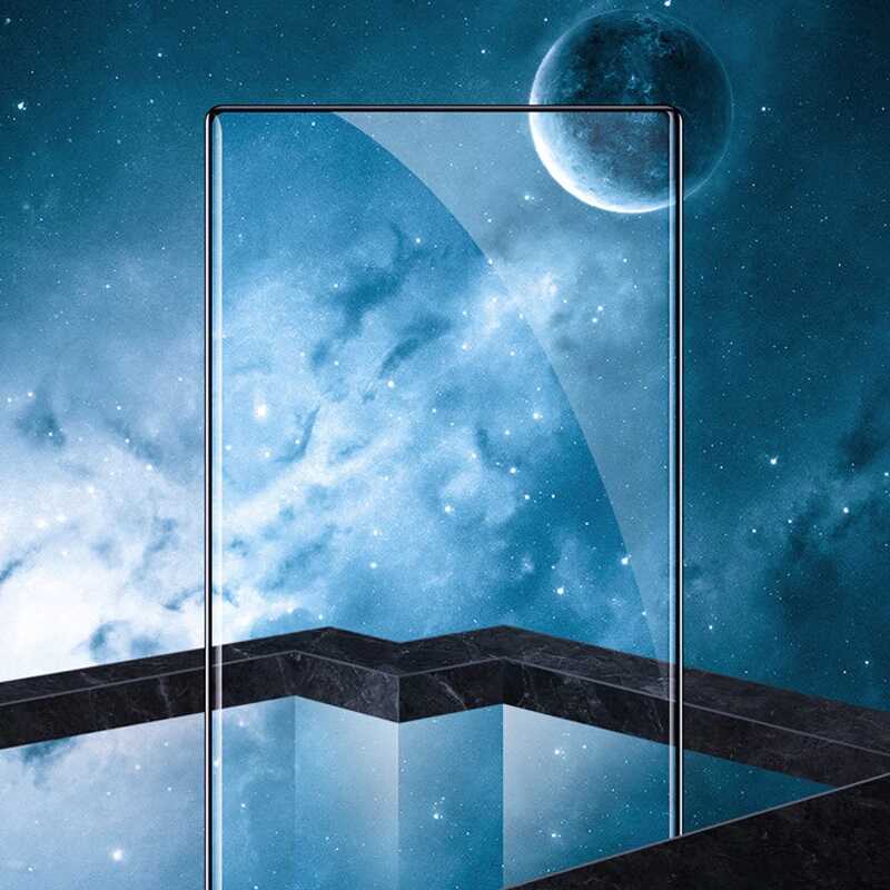 Bal-z Galaxy Note 10  Kavisli Full Yapışkanlı Cam Ekran Koruyucu