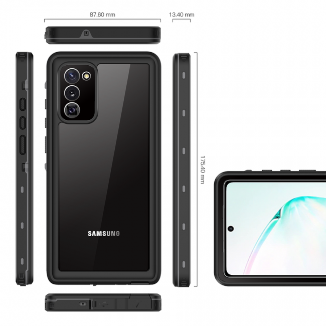 Galaxy Note 20 Kılıf 1-1 Su Geçirmez Kılıf Galaxy Note 20 Kılıf 1-1 Su Geçirmez Kılıf