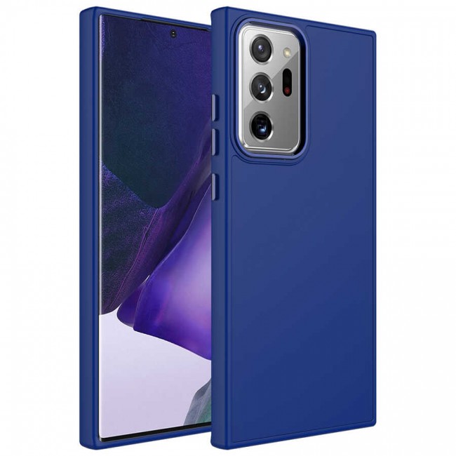 Galaxy Note 20 Ultra Kılıf Metal Çerçeve ve Buton Tasarımlı Silikon Zore Luna Kapak Galaxy Note 20 Ultra Kılıf Metal Çerçeve ve Buton Tasarımlı Silikon Zore Luna Kapak