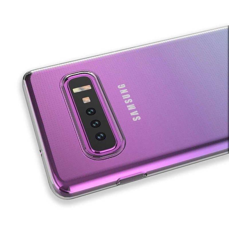 Bal-z Galaxy S10 Plus Kılıf  Kamera Korumalı Süper Silikon Kapak