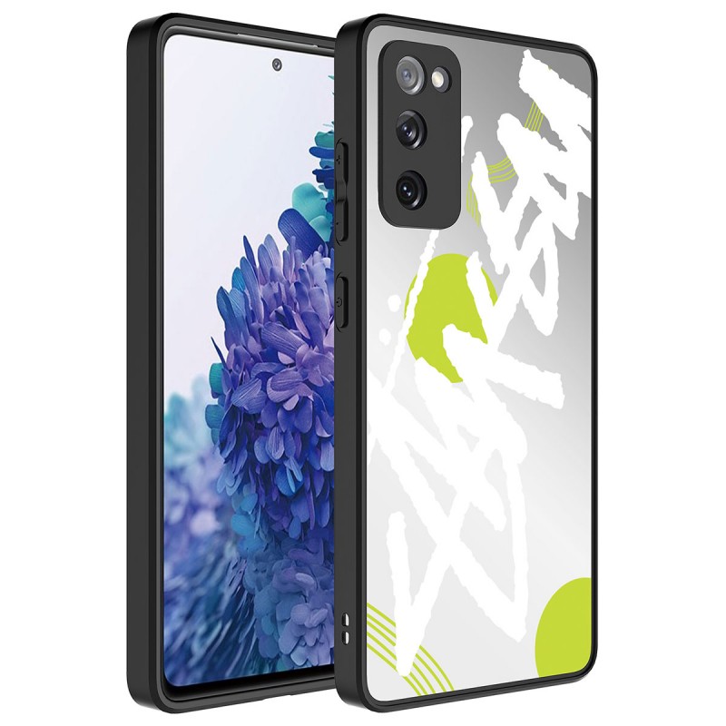 Bal-z Galaxy S20 FE Kılıf Aynalı Desenli Kamera Korumalı Parlak  Mirror Kapak