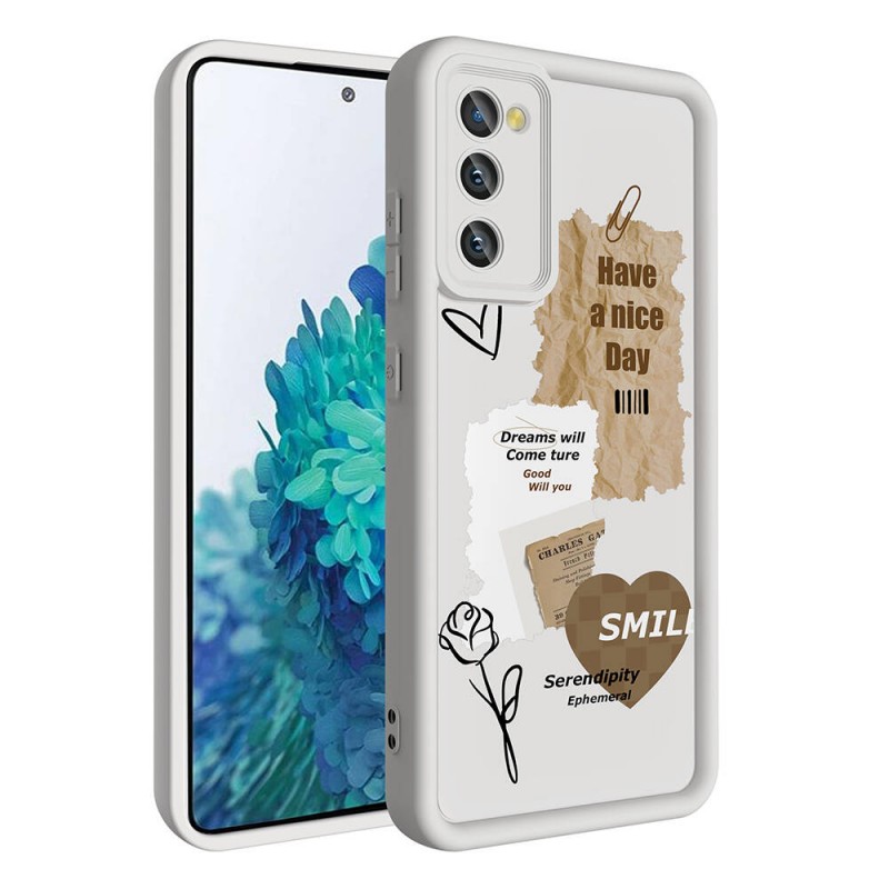 Bal-z Galaxy S20 FE Kılıf Kamera Korumalı Baskılı Arka Yüzey  Klas Kapak
