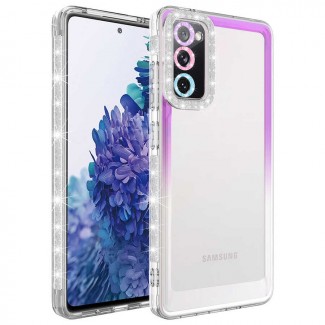 Galaxy S20 FE Kılıf Simli ve Renk Geçiş Tasarımlı Lens Korumalı Zore Park Kapak Galaxy S20 FE Kılıf Simli ve Renk Geçiş Tasarımlı Lens Korumalı Zore Park Kapak