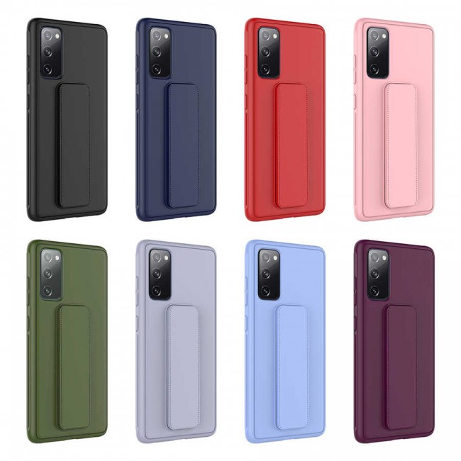 Galaxy S20 FE Kılıf Zore Qstand Kapak Galaxy S20 FE Kılıf Zore Qstand Kapak