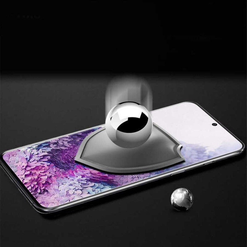 Bal-z Galaxy S20 Plus  Kavisli Full Yapışkanlı Cam Ekran Koruyucu