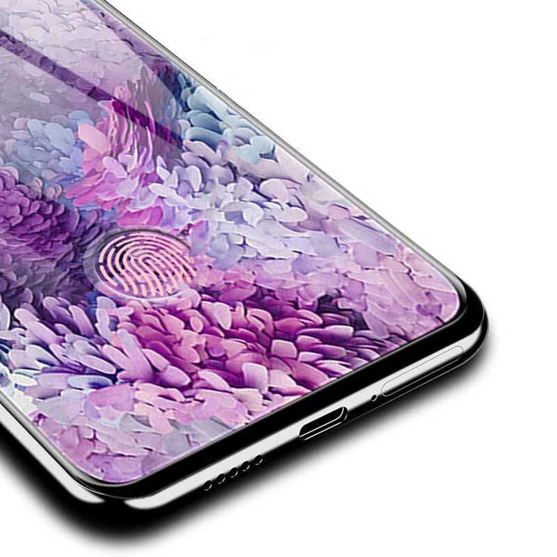 Bal-z Galaxy S20 Ultra  Kavisli Full Yapışkanlı Cam Ekran Koruyucu