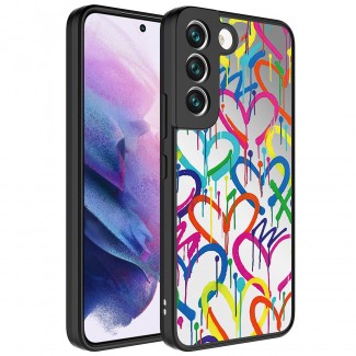 Galaxy S21 FE Kılıf Aynalı Desenli Kamera Korumalı Parlak Zore Mirror Kapak Galaxy S21 FE Kılıf Aynalı Desenli Kamera Korumalı Parlak Zore Mirror Kapak