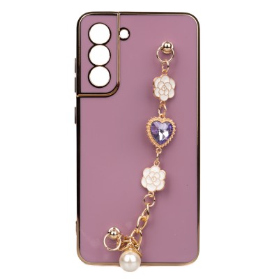 Bal-z Galaxy S21 FE Kılıf El Tutamaçlı Kamera Korumalı  Taka Silikon Kapak