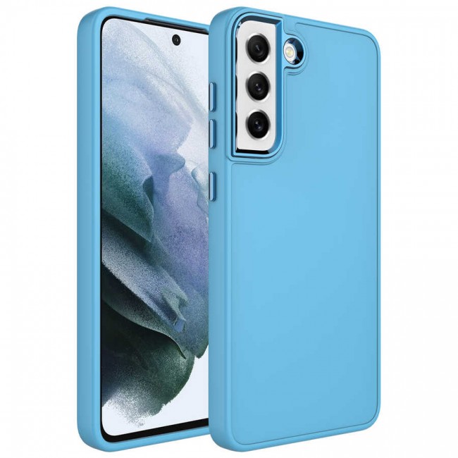 Galaxy S21 FE Kılıf Metal Çerçeve ve Buton Tasarımlı Silikon Zore Luna Kapak Galaxy S21 FE Kılıf Metal Çerçeve ve Buton Tasarımlı Silikon Zore Luna Kapak